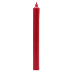 Bulk Solid Colour Dinner Candles - Rustic Red - Pack of 10  - 1