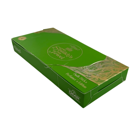 Encens arabe Dhoop Édition Parfumeur DMP de Sheikh's Jewel Misbah - 10 bâtonnets d'encens avec brûleur