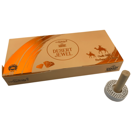 Incenso arabo Dhoop Desert Jewel, edizione per profumieri DMP di Misbah - 10 bastoncini di incenso con bruciatore