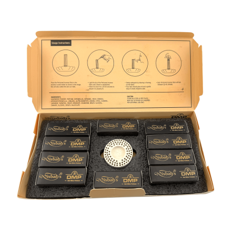 Dhoop Desert Jewel Arabian Incense Misbah's DMP Perfumer Edition - 10 Dhoop Sticks with Burner