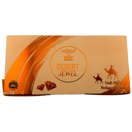 Dhoop Desert Jewel Arabian Incense Misbah's DMP Perfumer Edition - 10 Dhoop Sticks with Burner