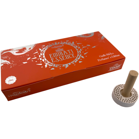 Arabisches Räucherstäbchen-Set „Emirati Essence Misbah's DMP Perfumer Edition“ – 10 Räucherstäbchen mit Brenner
