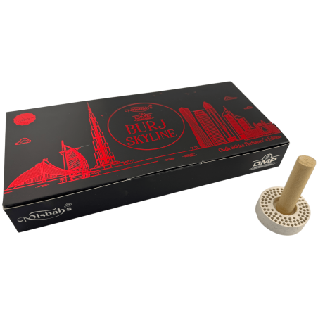 Encens arabe Dhoop Burj Skyline Misbah's DMP Perfumer Edition - 10 bâtonnets d'encens avec brûleur
