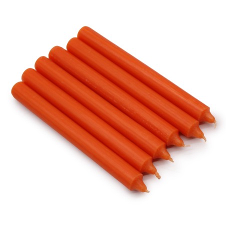 Velas a Granel de Color Sólido - Naranja Rústico - Paquete de 10  - 3