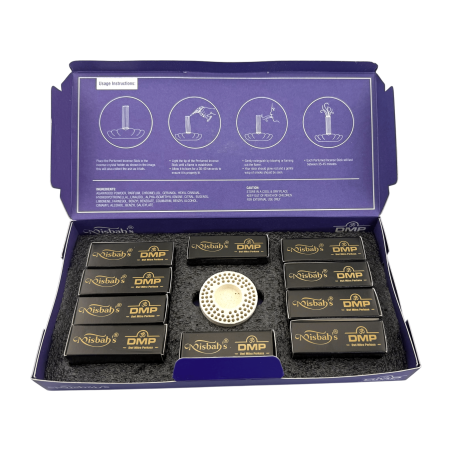 Arabisk Dhoop Rökelse Jumeirah Nights Misbahs DMP Perfumer Edition - 10 Dhoop-pinnar med brännare