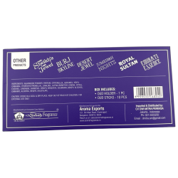 Incienso Árabe Dhoop Jumeirah Nights Misbah's DMP Perfumer Edition - 10 barritas Dhoop con quemador