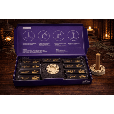 Arabian Dhoop Incense Jumeirah Nights Misbah's DMP Perfumer Edition - 10 Dhoop Sticks with Burner