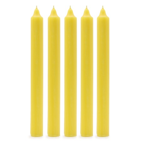 Velas a Granel de Color Sólido - Limón Rústico - Paquete de 10  - 2