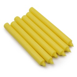 Velas a Granel de Color Sólido - Limón Rústico - Paquete de 10  - 3