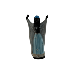 Figura nera Yemanjá Orisha 10,5x3,8x5,5 cm.