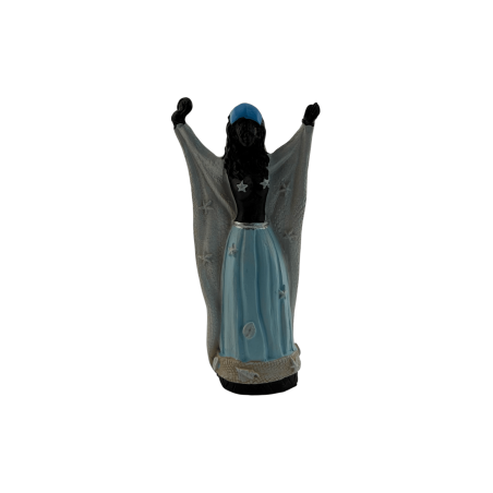 Orixá Yemanjá Figura Negra 10,5x3,8x5,5cm.