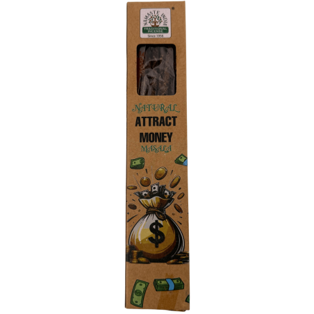 L'encens naturel attire l'argent Namaste India Natural Masala Orkay - 1 boîte d'encens bio 30g.