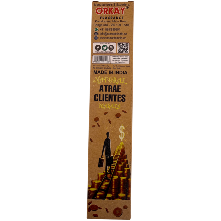 Naturlig rökelselåda lockar kunder Namaste India Natural Masala Orkay - 12 lådor ekologisk rökelse 30gr.
