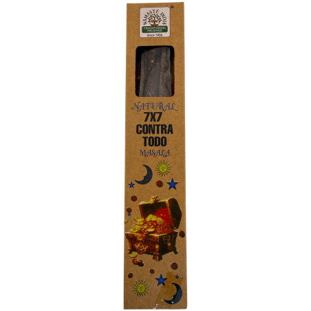 Tămâie naturală 7x7 împotriva tuturor Namaste India Natural Masala Orkay - 1 cutie de tămâie organică 30gr.