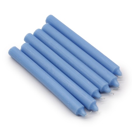 Velas a granel de color sólido - Azul marino rústico - Paquete de 10  - 3