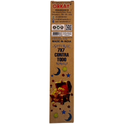 Encens natural 7x7 Contra Tot Namaste Índia Natural Masala Orkay - 1 paquet d'encens orgànic 30gr.