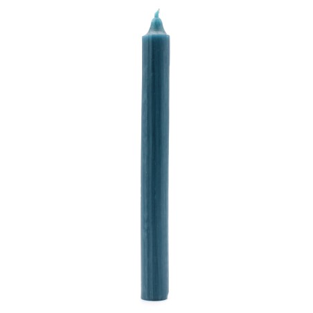 Velas a granel de color sólido - verde azulado rústico - Paquete de 10  - 1