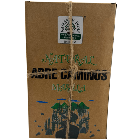 Natural Incense Box Opens Paths Namaste India Natural Masala Orkay - 12 Schachteln Bio-Räucherstäbchen 30gr.