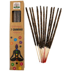 Incienso natural 7 Chakras Namaste India Natural Masala Orkay - 1 cajetilla de incienso orgánico 30gr.