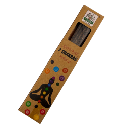 Incenso naturale 7 Chakra Namaste India Natural Masala Orkay - 1 confezione di incenso biologico da 30 gr.
