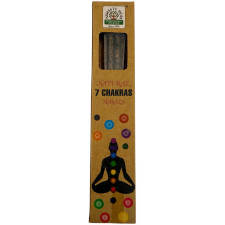 Encens naturel 7 Chakras Namaste India Masala naturel Orkay - 1 boîte d'encens bio 30 g.