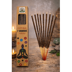 Incenso naturale 7 Chakra Namaste India Natural Masala Orkay - 1 confezione di incenso biologico da 30 gr.