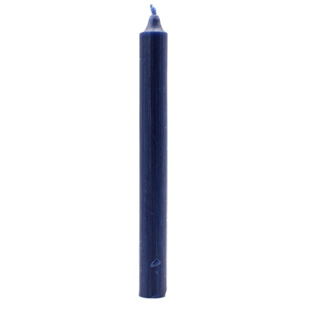 Velas a granel de color sólido - Azul marino rústico - Paquete de 10  - 1