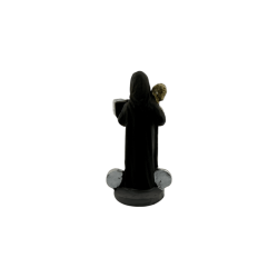 Figurine de saint Benoît en résine, 5 cm, en boîte