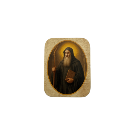 Figura Resina Sant Benet 5cm de llauna
