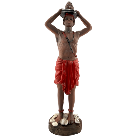 Statuetta in resina Eleggua, 20 cm