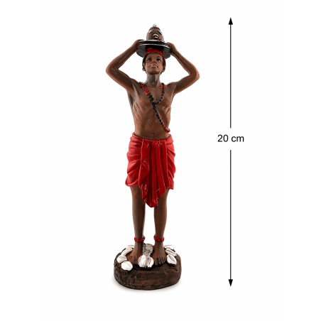 Statuetta in resina Eleggua, 20 cm