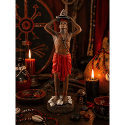 Statuetta in resina Eleggua, 20 cm
