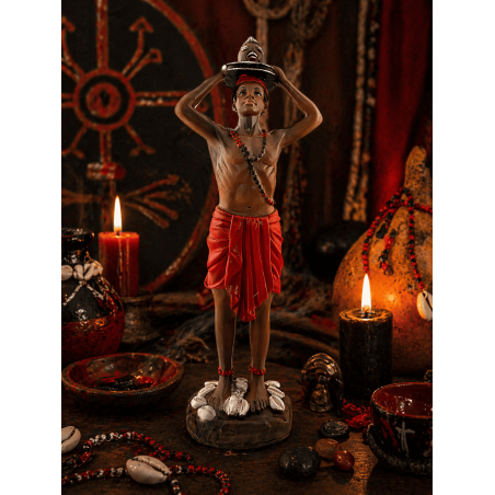 Statuetta in resina Eleggua, 20 cm