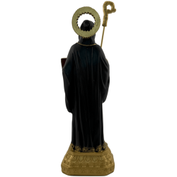 Harzfigur des Heiligen Benedikt 16 cm