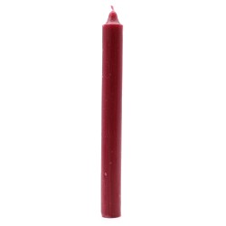 Velas a granel de color sólido - Borgoña rústico - Paquete de 10  - 1
