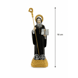 Harzfigur des Heiligen Benedikt 16 cm