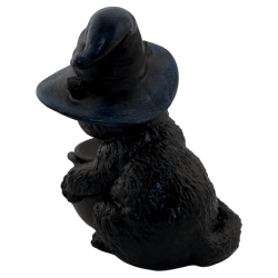 Figura Resina Gat Bruixot en gerra 11cm
