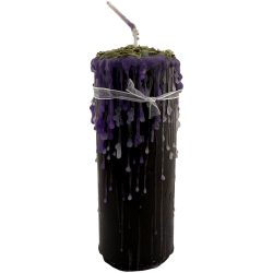 Candela talismano Nodo della Strega - Candela esoterica con amuleto speciale 14x6cm - Unione, protezione e forza spirituale