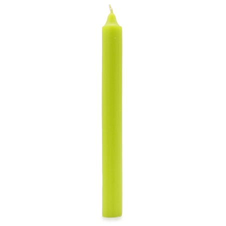 Velas a granel de color sólido - Verde lima rústico - Paquete de 10  - 1