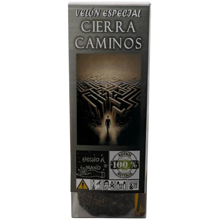 Special Candle for Closing Paths 14x6cm - Includes Ritual, Oil and Powders