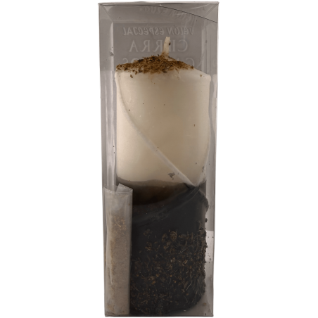 Spezielle Kerze zum Abschließen von Pfaden 14x6cm - Inklusive Ritual, Öl und Pulver