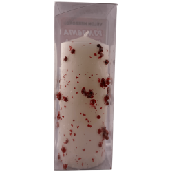 Candela alle erbe al peperoncino volante - Candela esoterica 14x6cm - Allontana le energie negative o le cattive compagnie