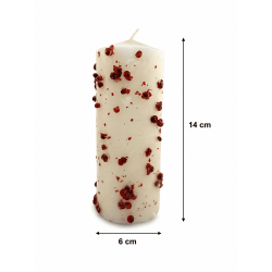 Vela Herbal Pimenta Voadora - Vela Esotérica 14x6cm - Afasta energias negativas ou más companhias