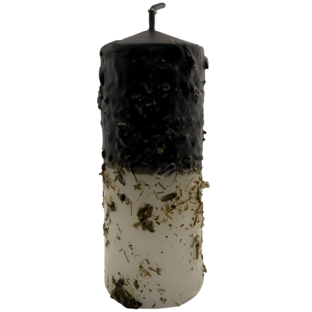 Santa Muerte Herbal Candle - Esoteric Candle 14x6cm - Against spells and curses