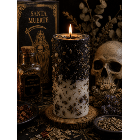 Veló Herboreu Santa Mort - Veló Esotèric 14x6cm - Contra encanteris i maleficis