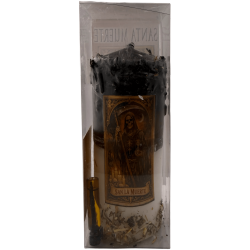 Lumânare cu Ofertă Specială pentru Moartea Sfântă - Lumânare Ezoterică 14x6cm Include Ulei și Ritual - Protecție