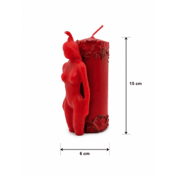 Candela esoterica speciale Borralbor 14x6cm - Attrazione, incantesimi d'amore e amore