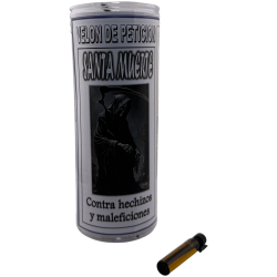 Velón Petición Santa Muerte con Oración y...
