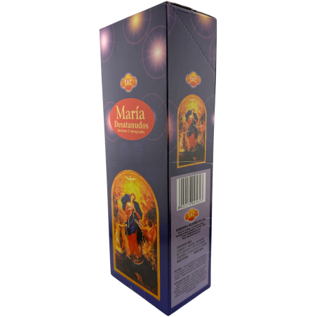 SAC Maria Entknotendes Räucherstäbchen - Schachtel mit 6 sechseckigen Packungen à 20 Stäbchen, 120 Räucherstäbchen
