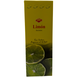 SAC Lemon Incense - Box of 6 hexagonal packs of 20 sticks each, 120 incense sticks